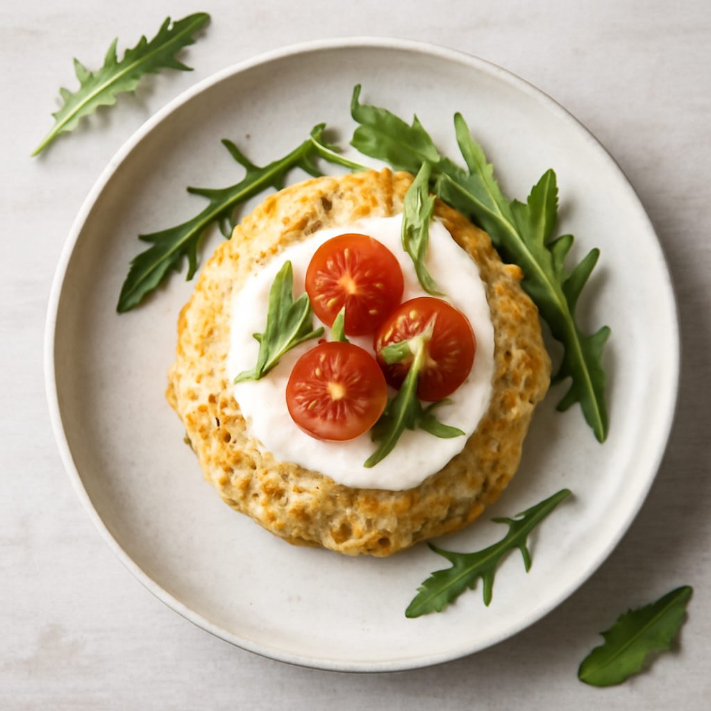 Scone ai mirtilli con burro di noci fit Protein