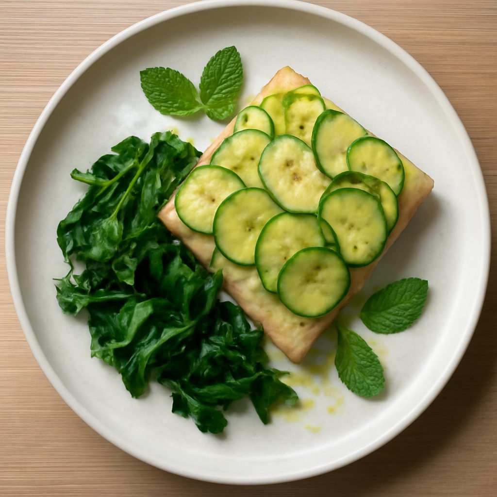 Scorfano in crosta di zucchine alla menta - Versione Protein