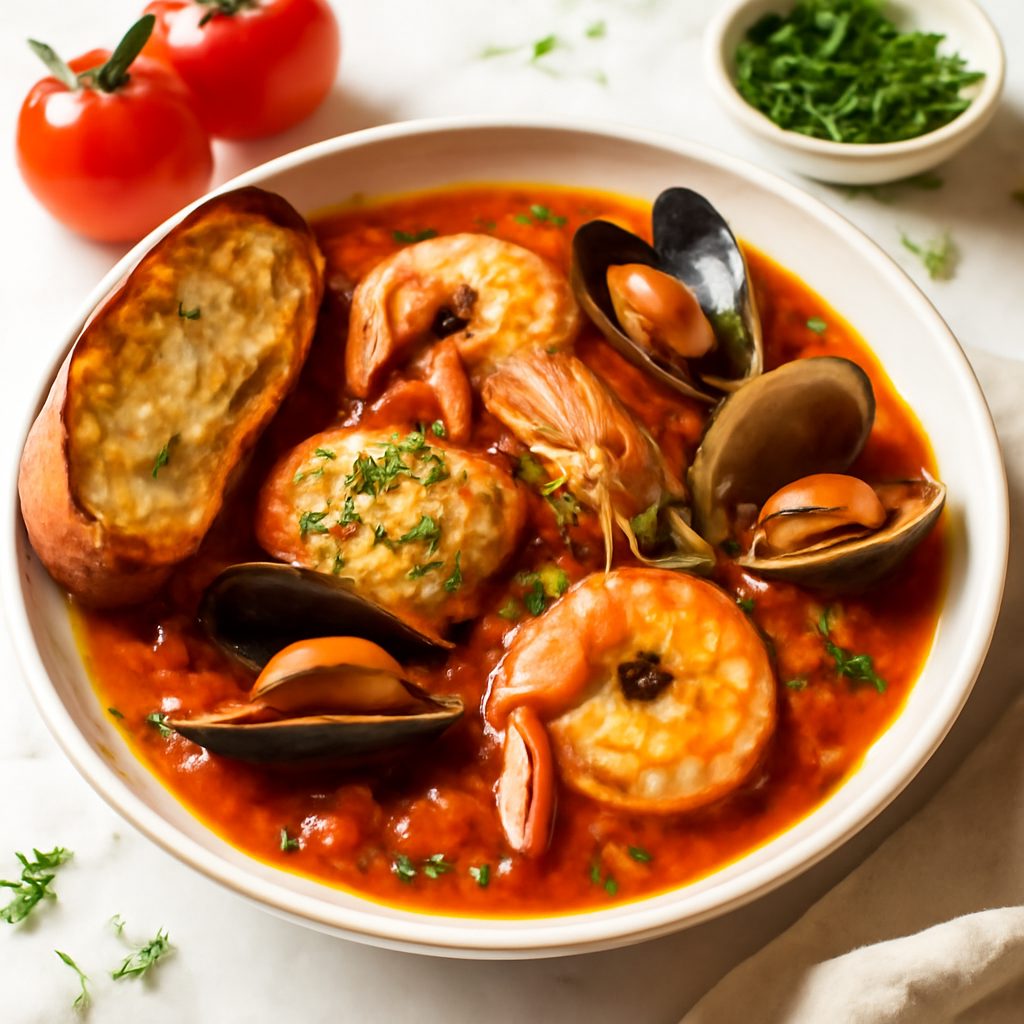Cioppino di frutti di mare Low Fat