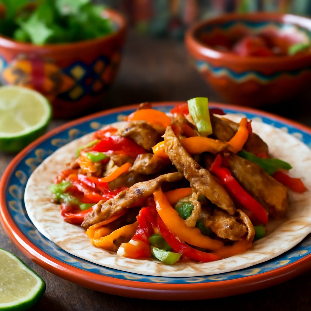 Seitan Fajitas Low-Carb Fit