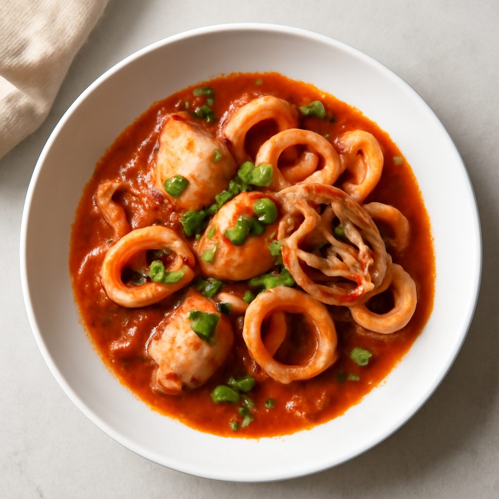 Seppie e calamari in guazzetto