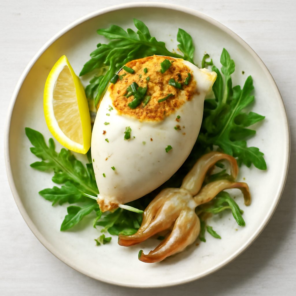 Seppie Ripiene con Cavolfiore Arrosto