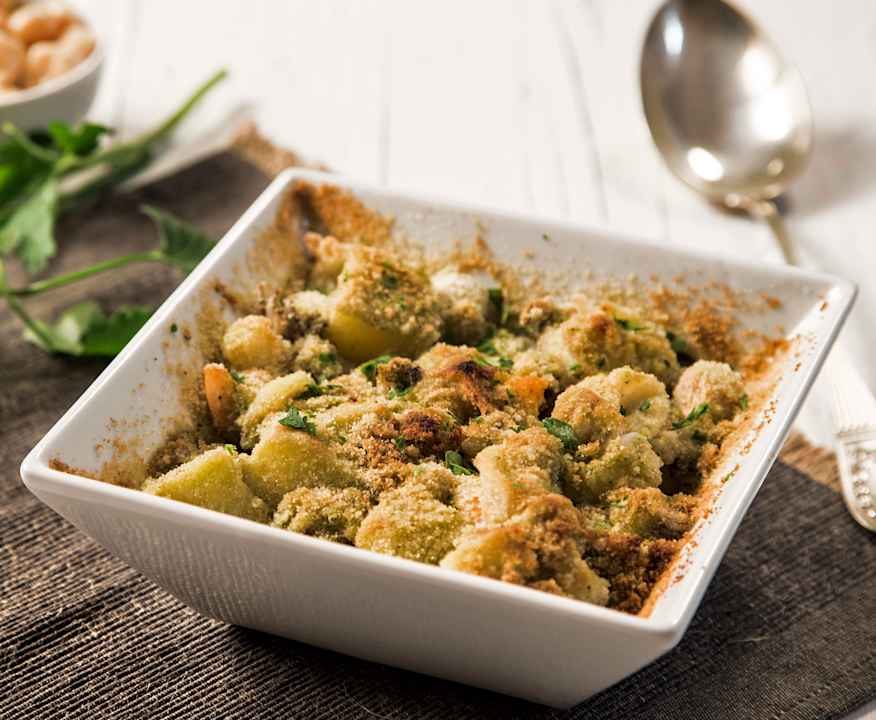Seppioline e gamberi gratinati Protein