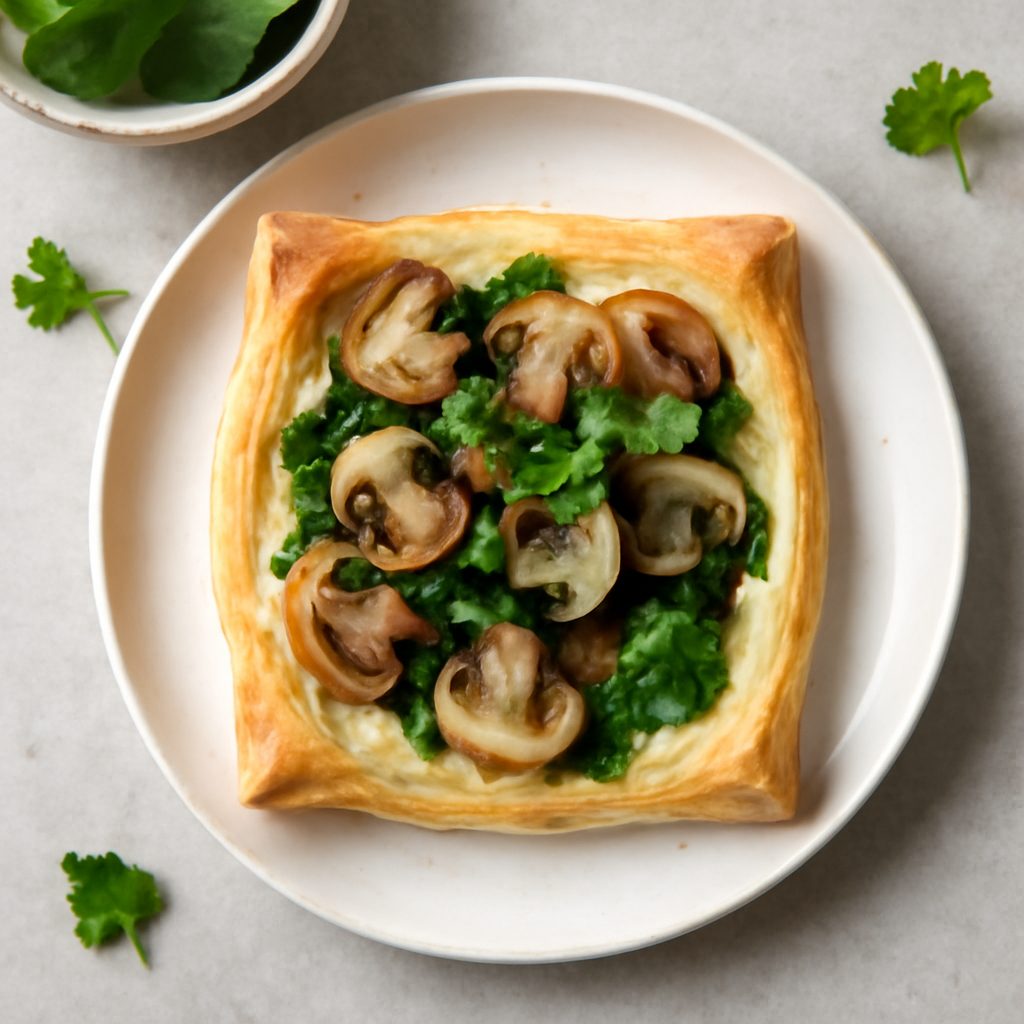 Sfogliata ai funghi proteica low-carb