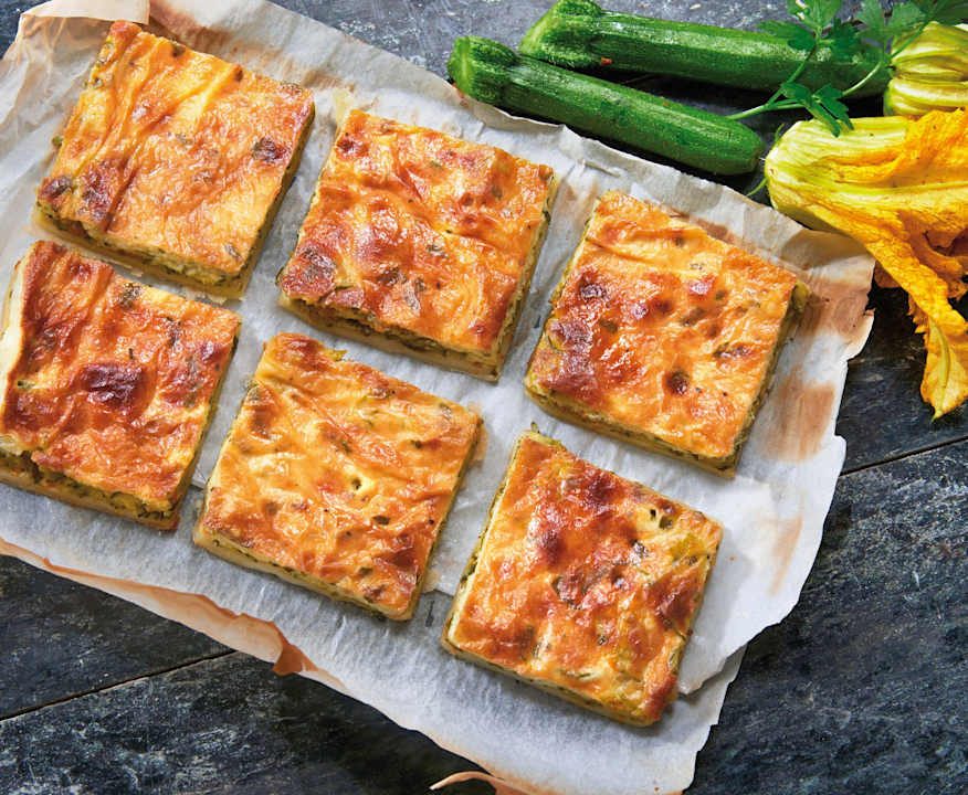 Sfogliata con burrata e fiori di zucca Low Fat