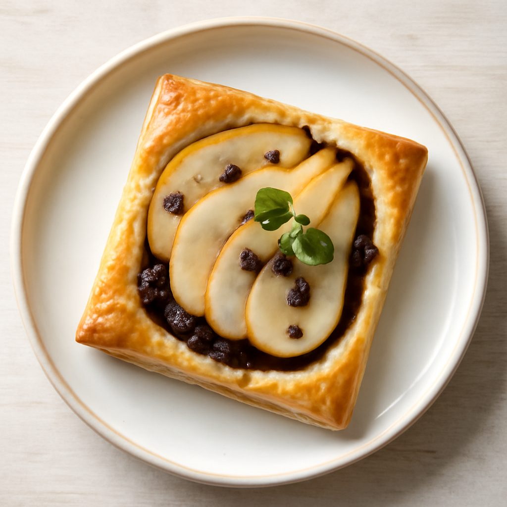 Sfogliata di pere e cioccolato proteica low-carb