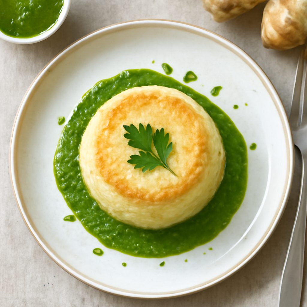 Sformatino di topinambur proteico low-carb ripieni di rapa rossa