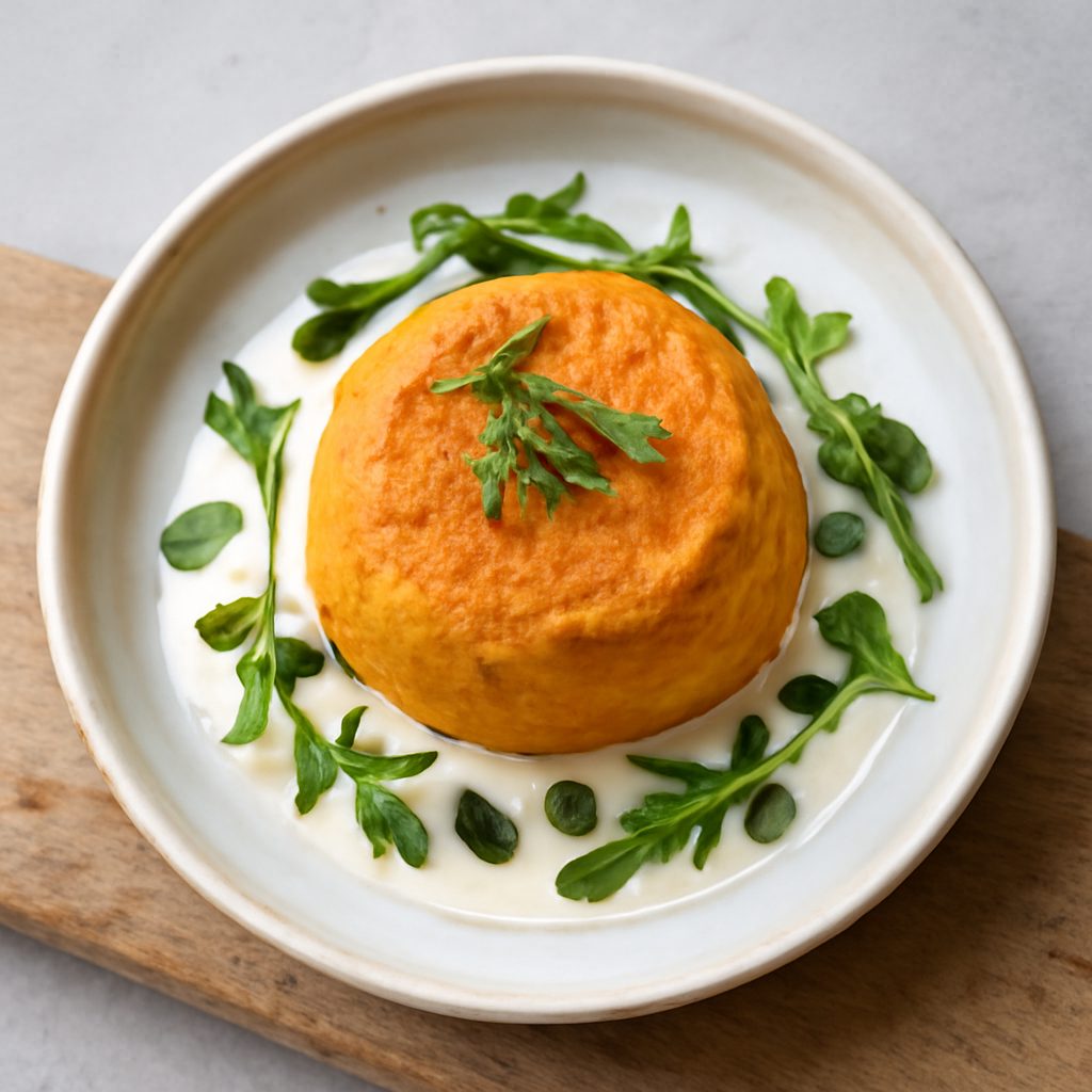 Sformatino di zucca con fonduta al Taleggio