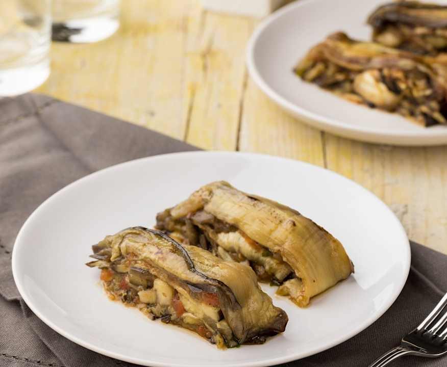 Sformato freddo di melanzane e formaggio Protein