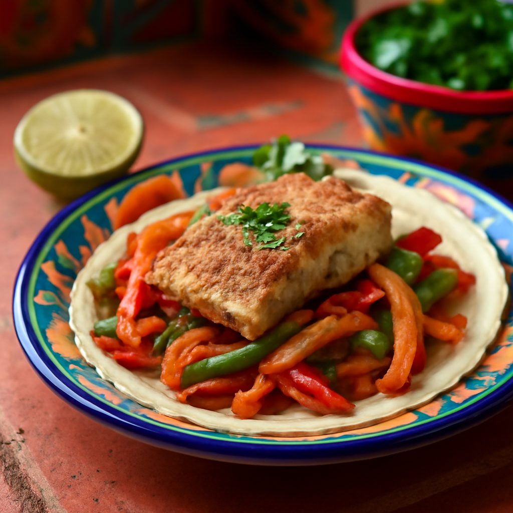 Sheet Pan Mahi Mahi Fajitas Light - Monoporzione