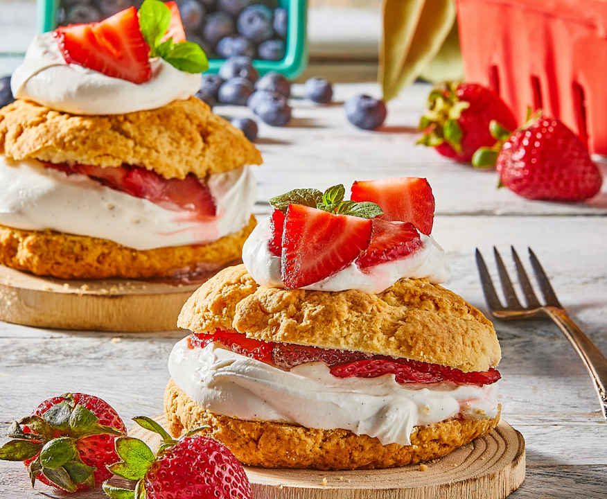Shortcake canadese alle fragole e panna