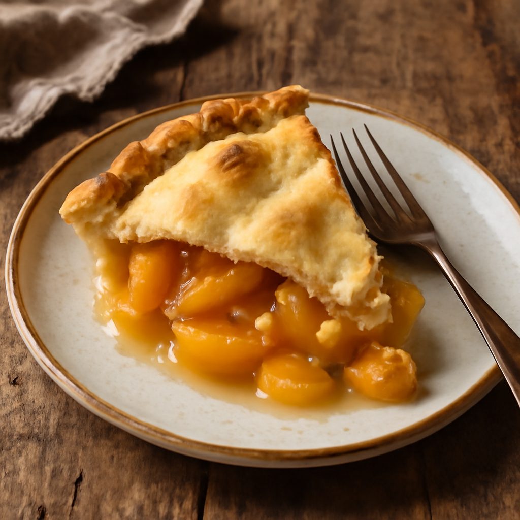 Crostata di Pesche a Crosta Singola