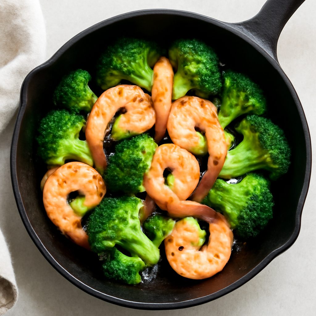 Skillet Gamberi e Broccoli