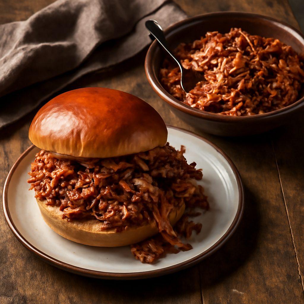 Maiale alla BBQ della Carolina in Slow Cooker