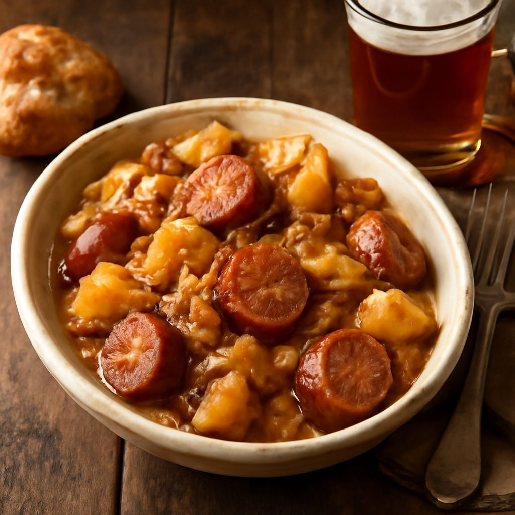 Kielbasa e Birra in Pentola Lenta