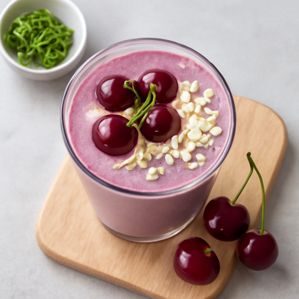 Smoothie alle amarene proteico low-carb