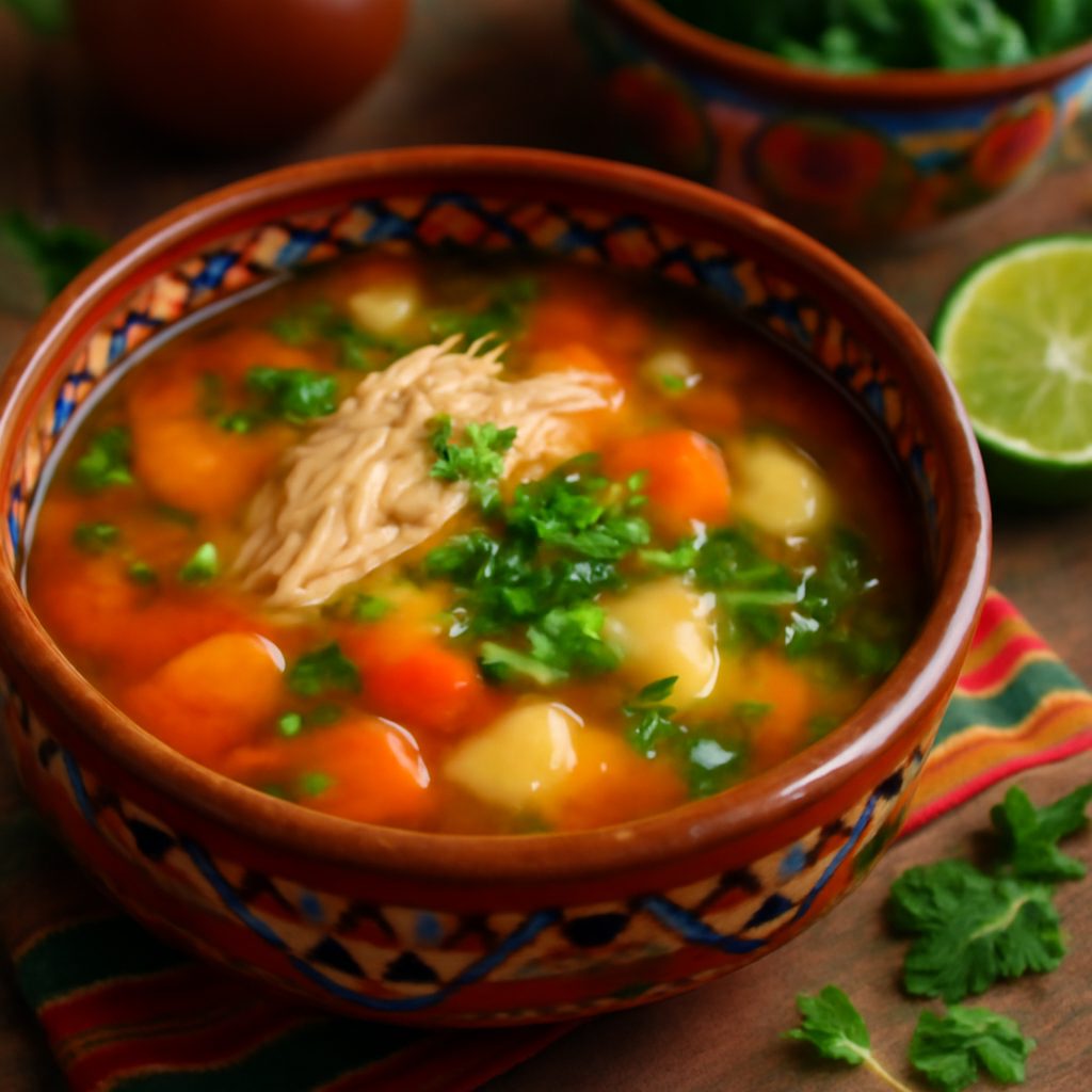 Sopa de Pollo Mexicana
