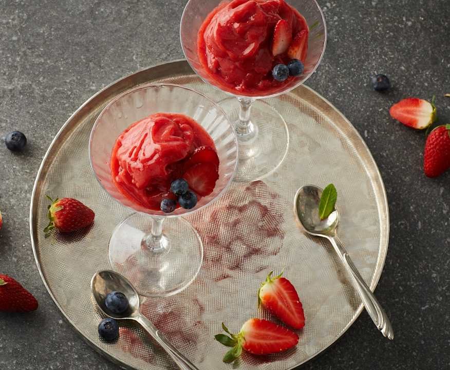 Sorbetto veloce di frutta fresca Low Carb