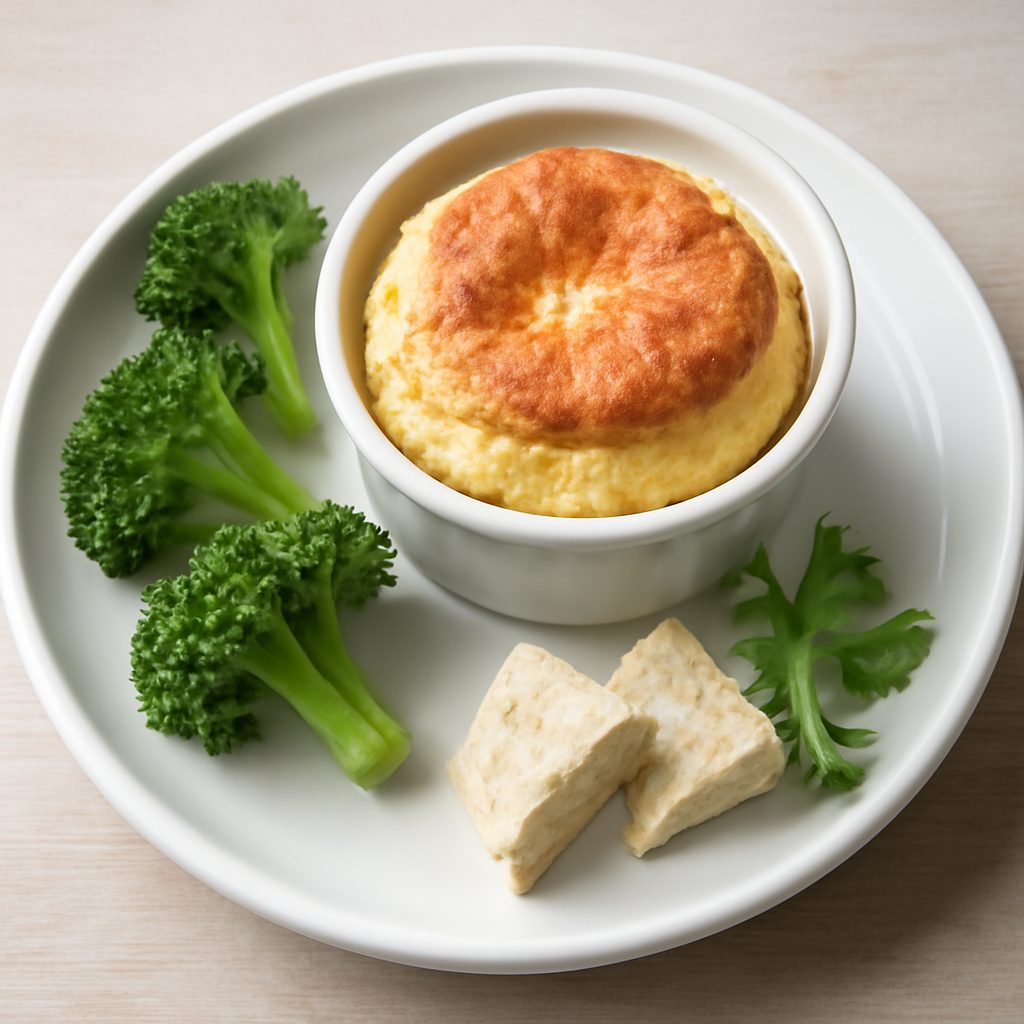 Soufflé al Castelmagno Proteico Low-Carb