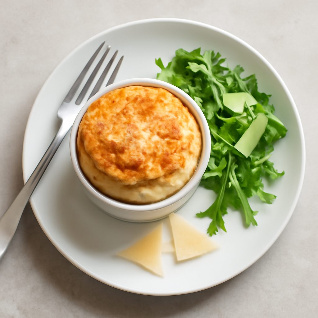 Soufflé al Parmigiano Reggiano Proteico Low-Carb