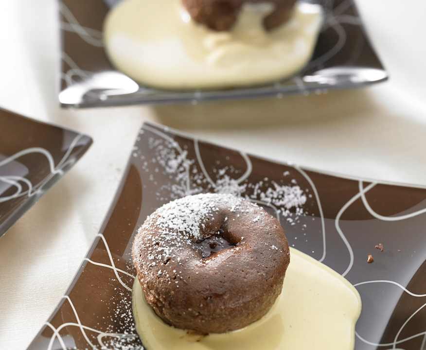 Soufflé di cioccolato con sorpresa Low Carb