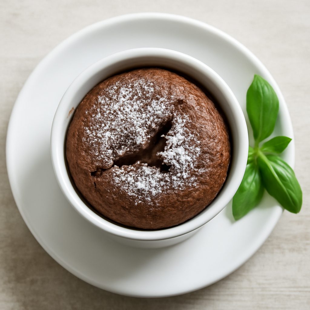 Soufflé di Cioccolato con Sorpresa Low Carb
