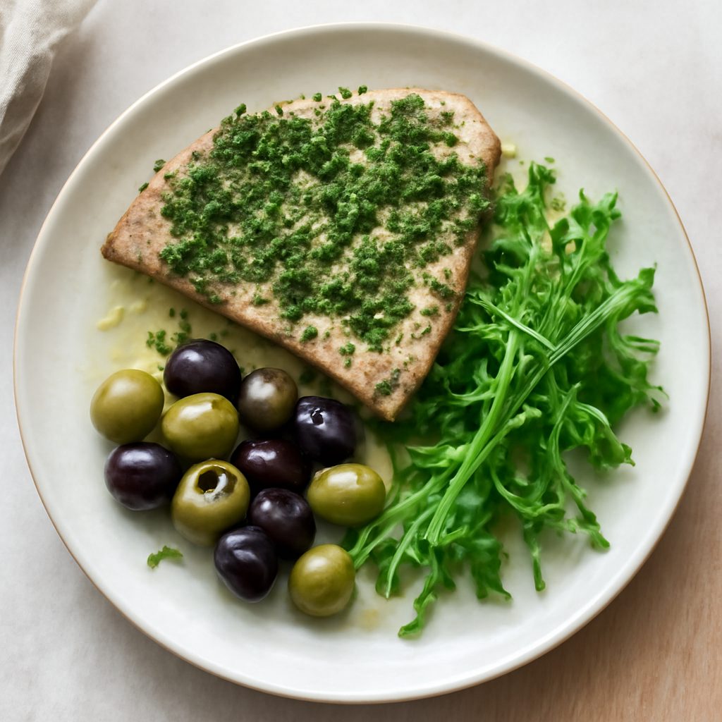 Spada alle erbe con olive proteica low-carb