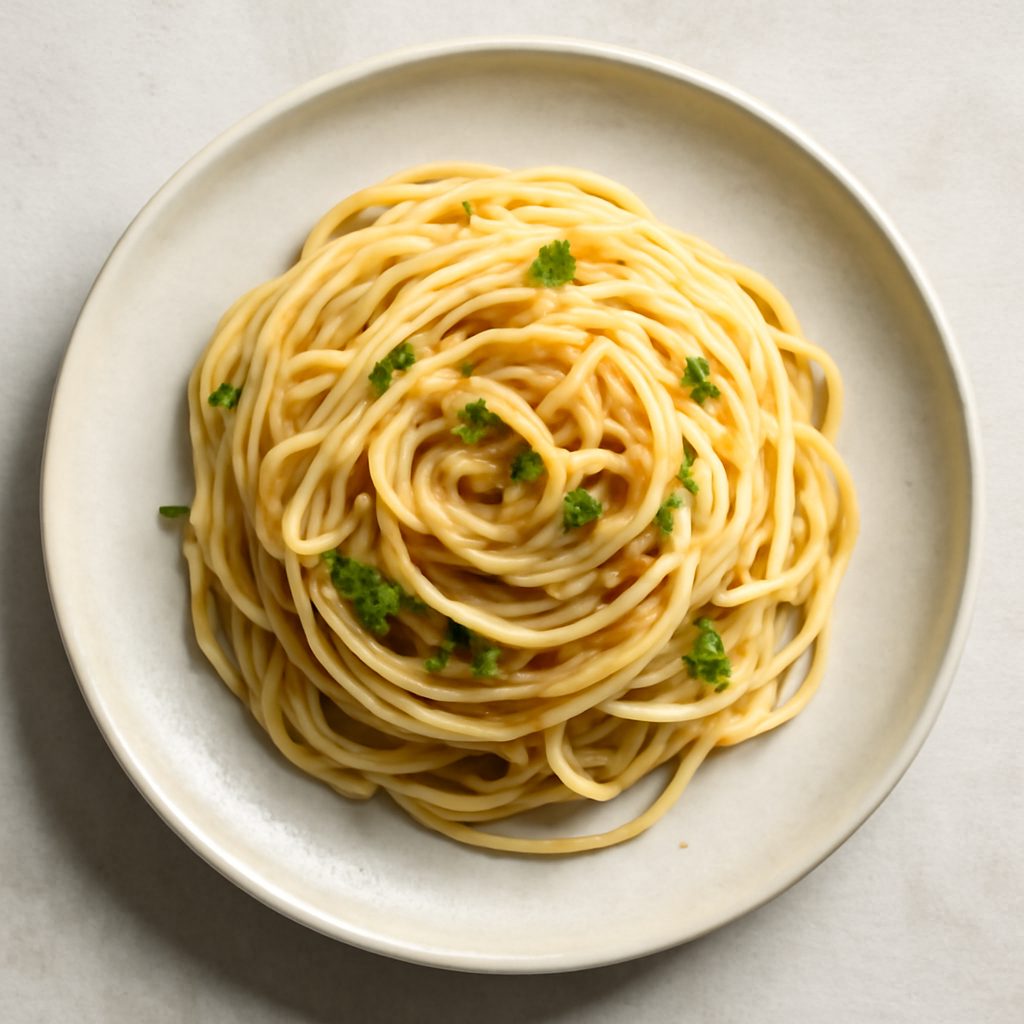 Spaghetti Aglio, Olio e Peperoncino con Pangrattato di Mandorle