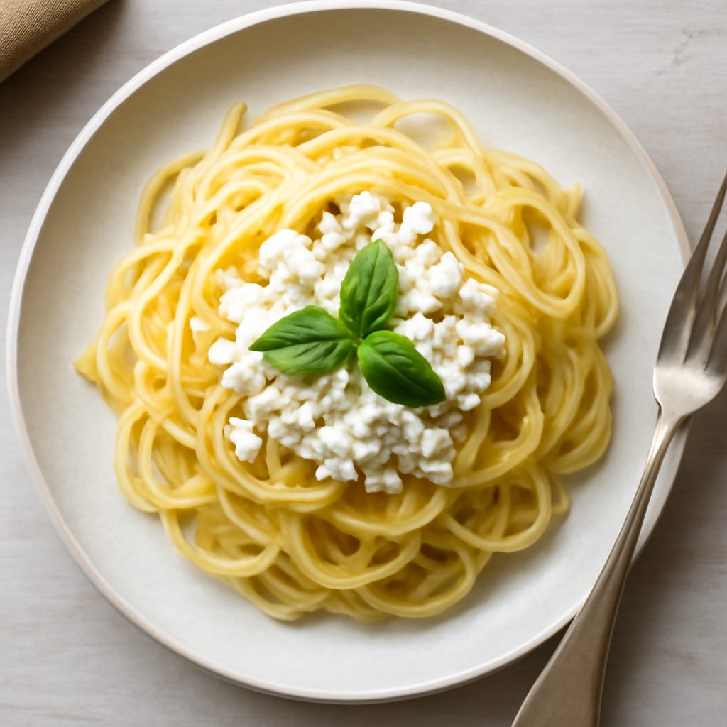 Spaghetti di mele fit in insalata con dressing agrumato proteico