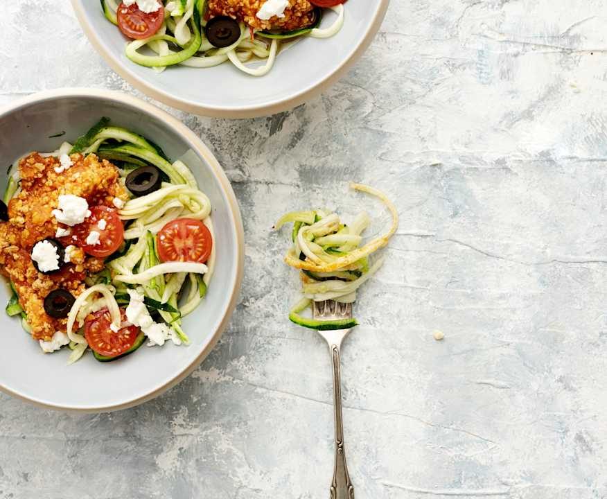 Spaghetti di zucchine con ragù di tacchino Low Carb