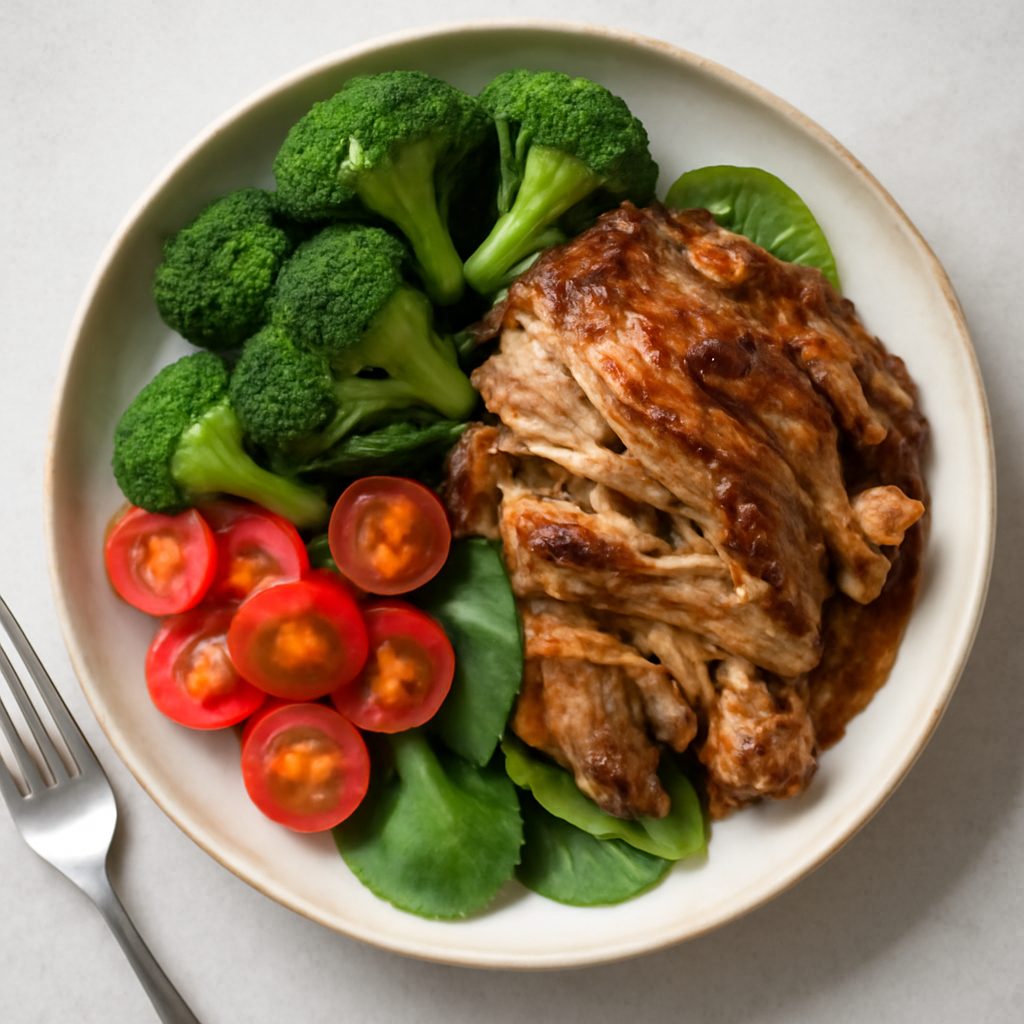 Spalla di maiale proteica sottovuoto low-carb
