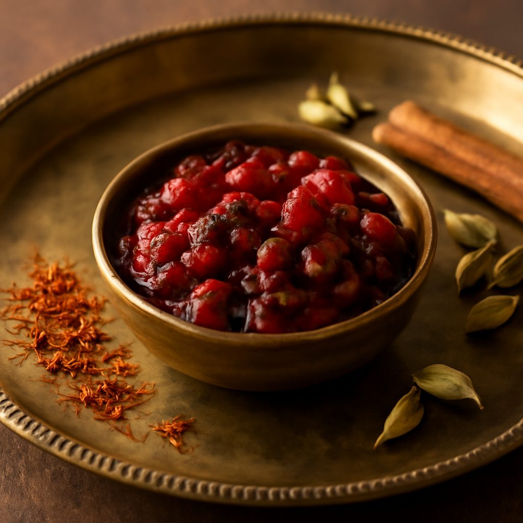 Spiced Cranberry Chutney High-