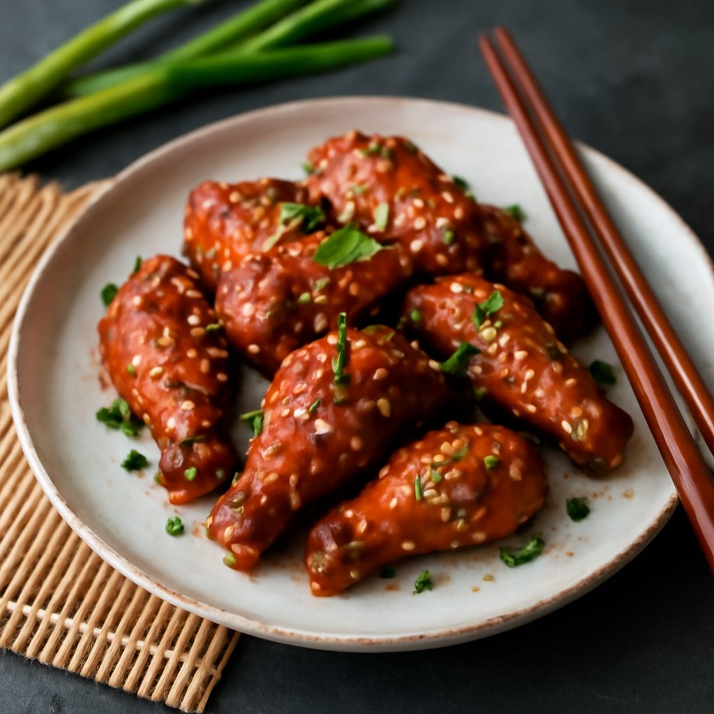 Spicy Chinese Chicken Wings Light Low-Carb
