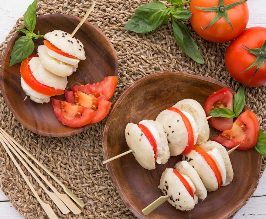 Spiedini di pane a vapore farciti Protein