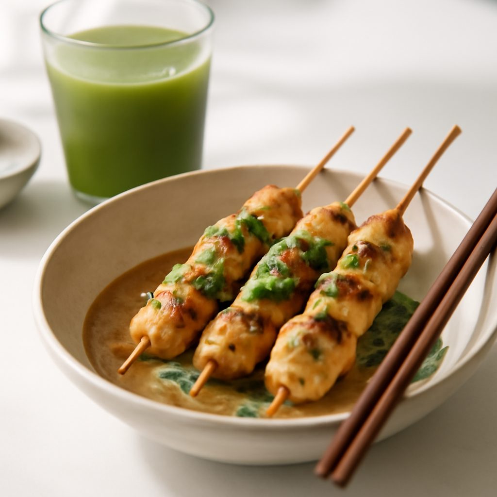 Spiedini di Pollo al Satay Light - Ricetta Asiatica