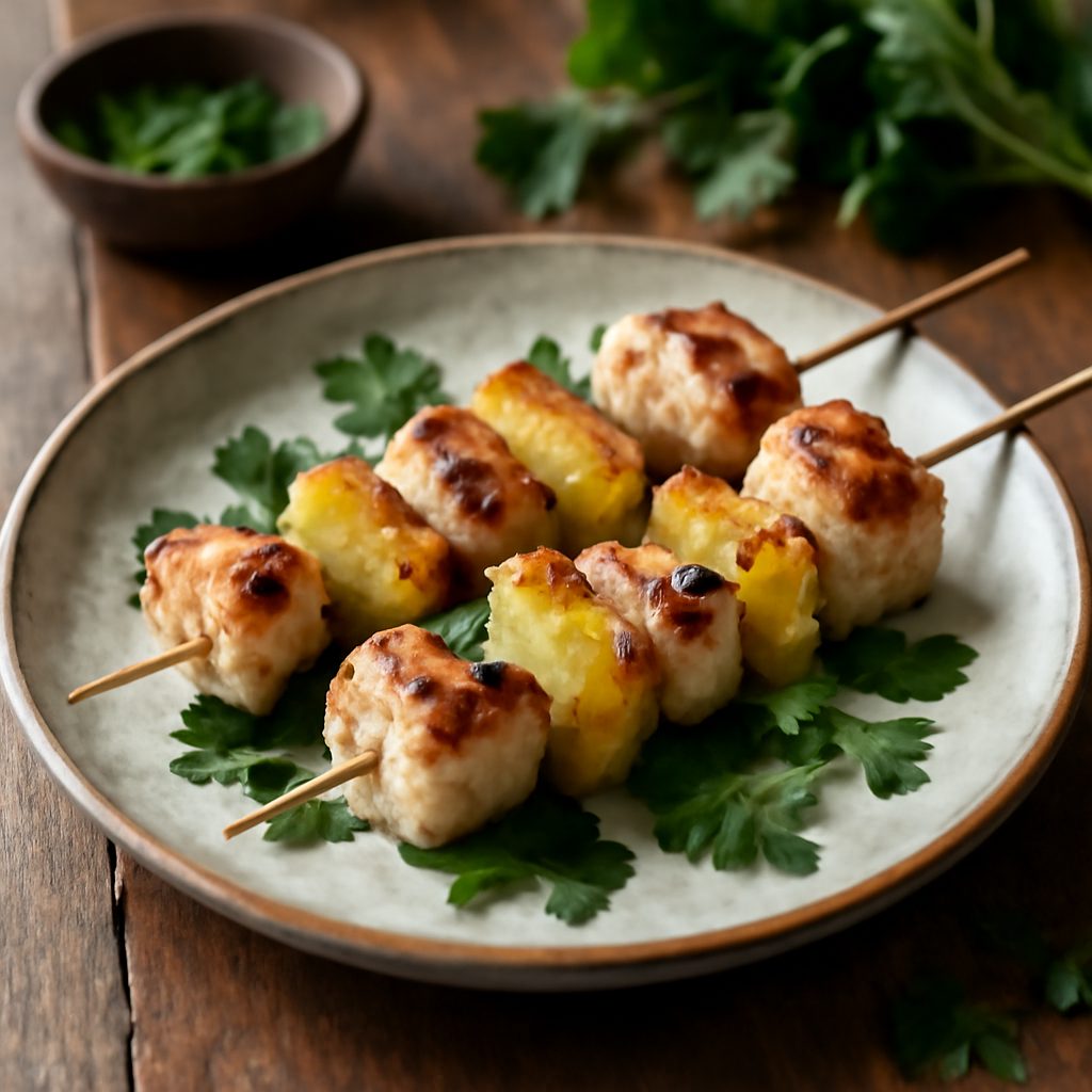 Spiedini di Pollo e Ananas - Hawaiian Style Low Fat