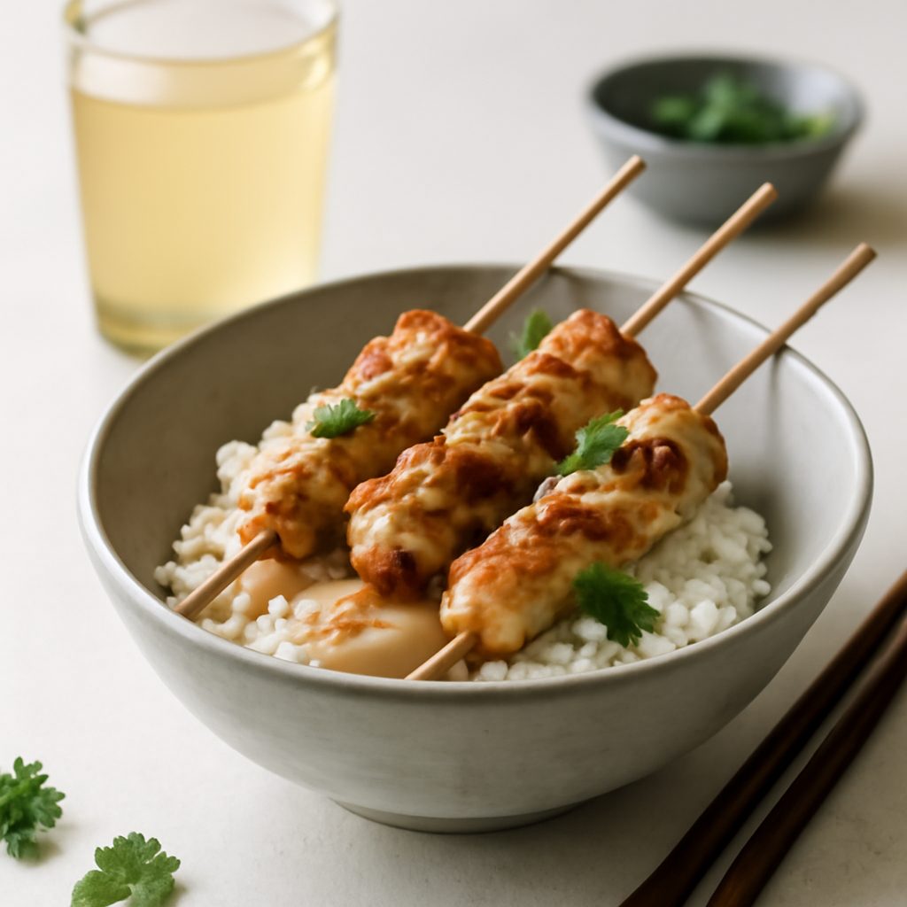 Spiedini di Pollo Satay Light all'Asiatica