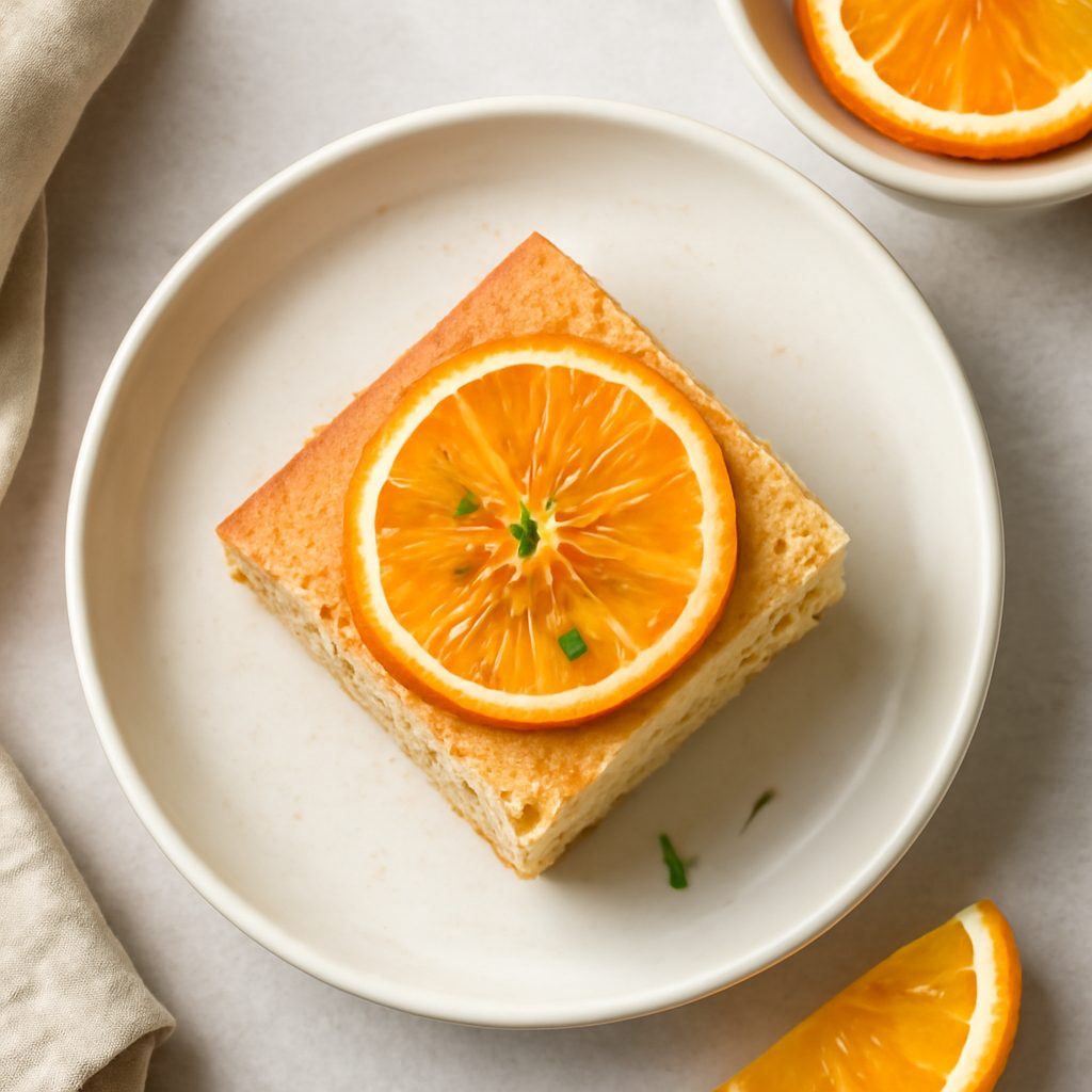 Sponge cake all'arancia Fit - Monoporzione Low-Carb