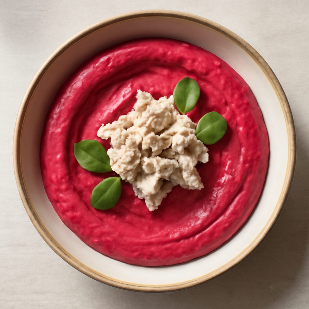 Spuma di barbabietola proteica con aringhe - Versione Low-Carb Fit