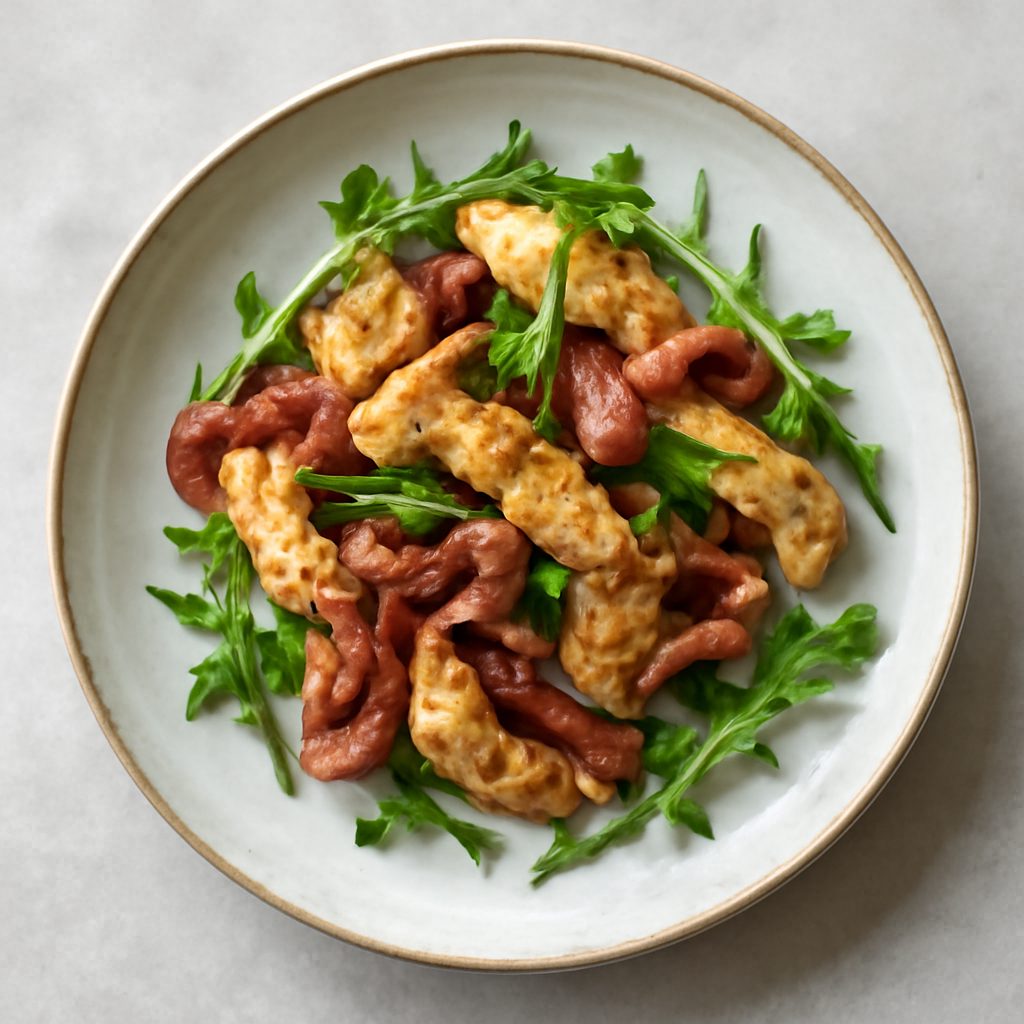 Straccetti di pollo e speck