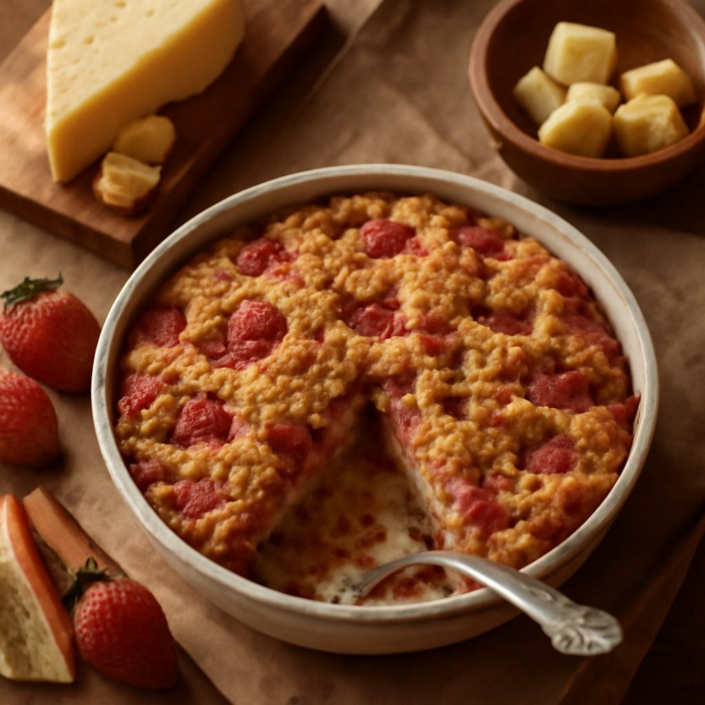 Crumble di Fragola e Rabarbaro