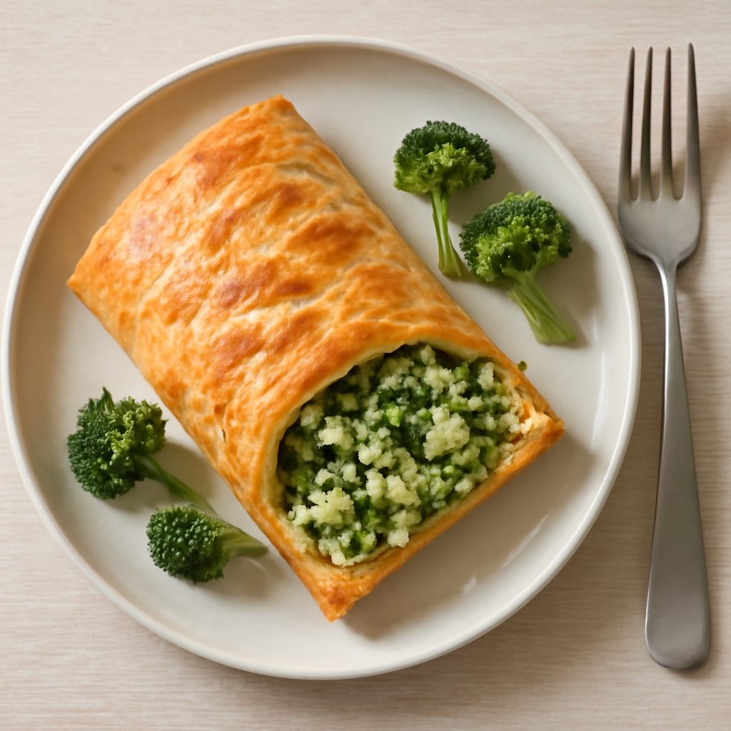 Strudel di broccoletti proteico low-carb