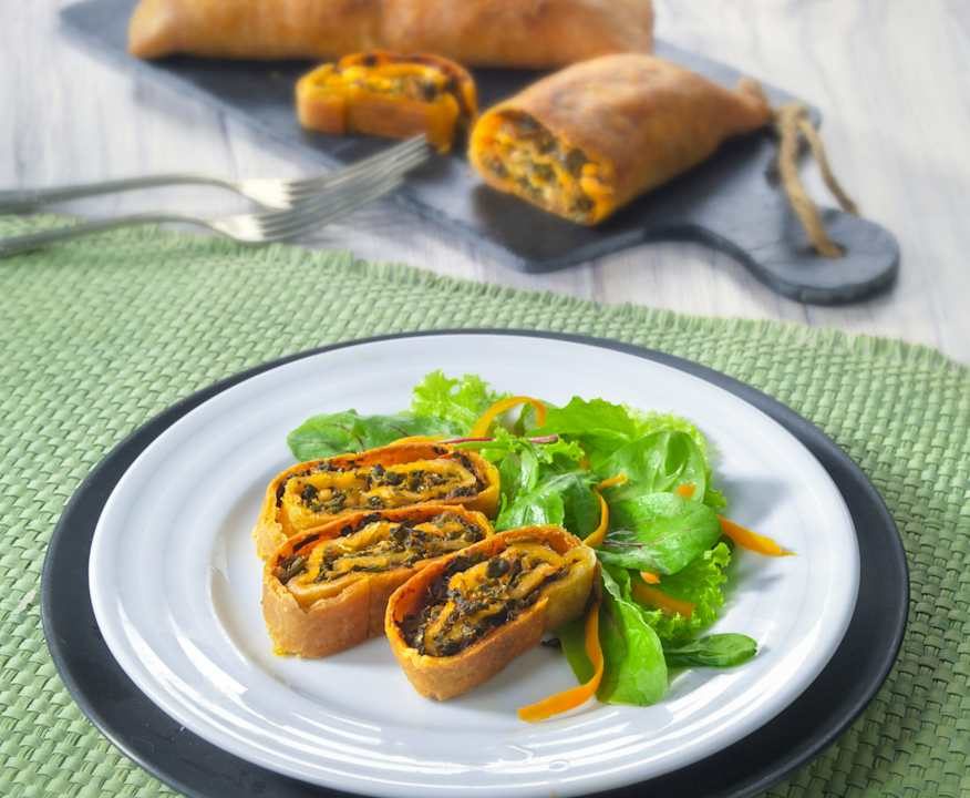 Strudel verza e porri (vegan) Low Fat