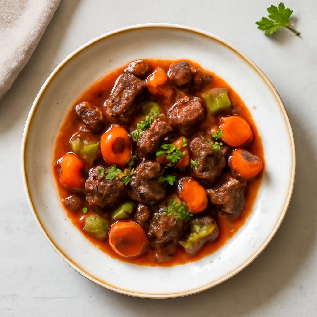 Stufato proteico di foglie di zucca con gamberi low-carb