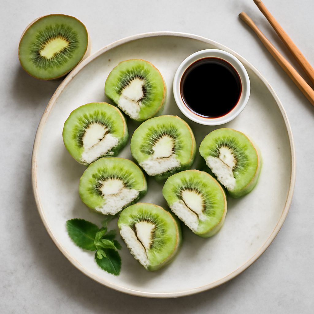 Sushi di kiwi proteico low-carb
