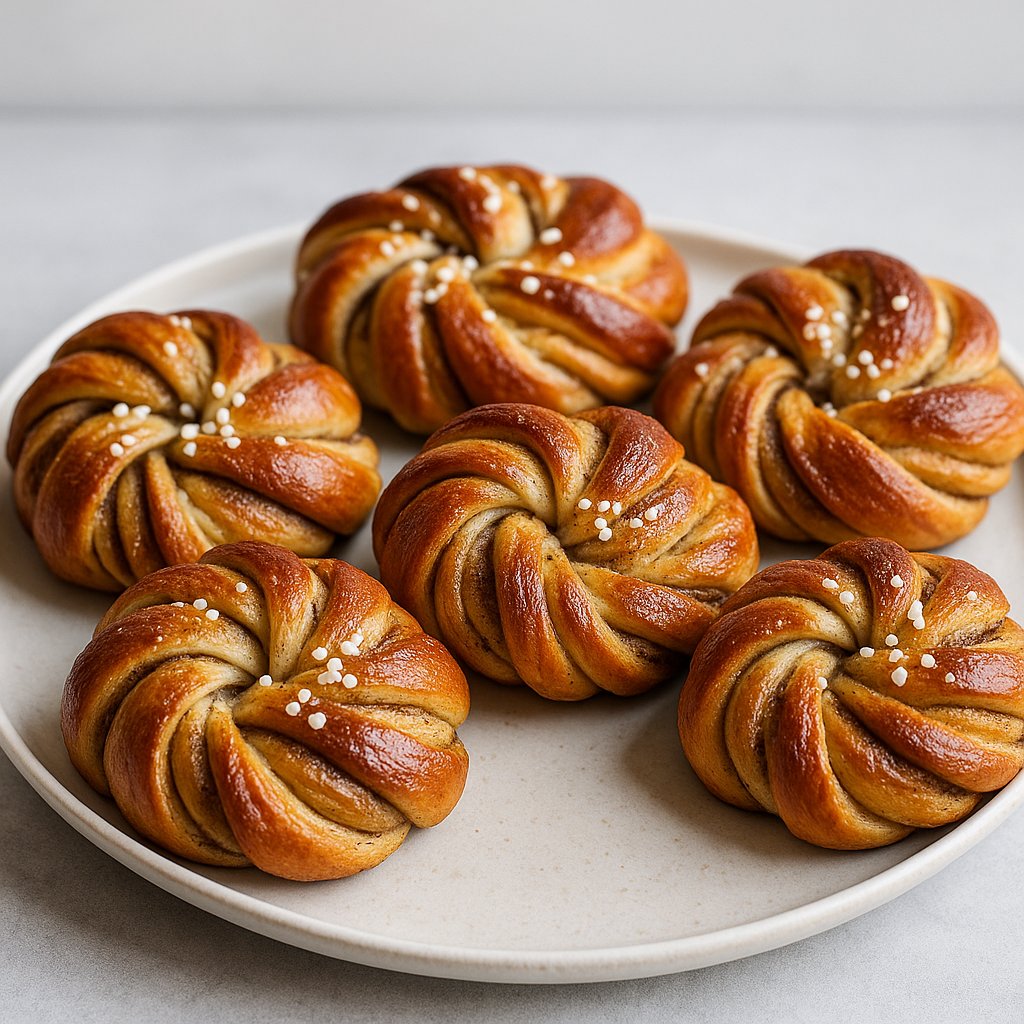 Swedish Cardamom Buns (Kardemummabullar) Low Fat