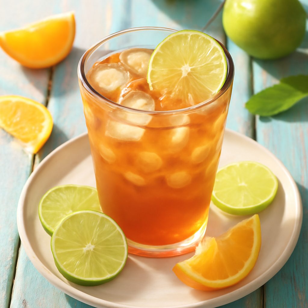 Tè al lime ghiacciato dolce