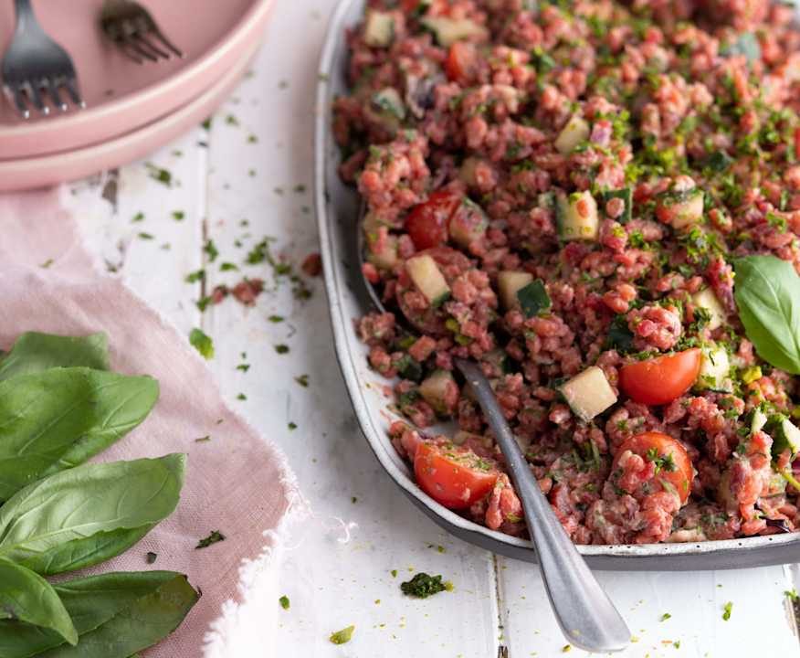 Tabulè d'orzo rosa al pistacchio Protein
