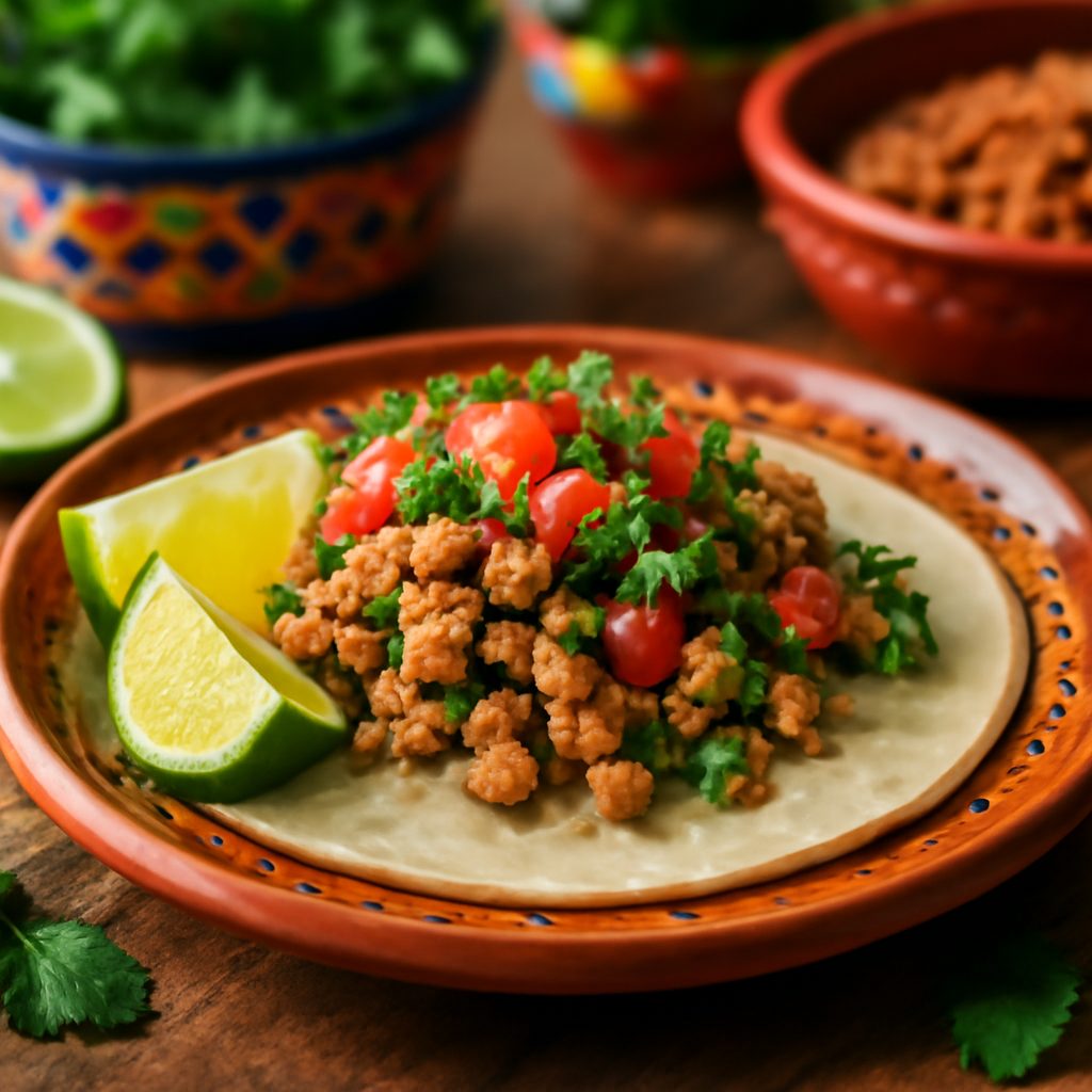 Taco di Tacchino Macinato Messicano
