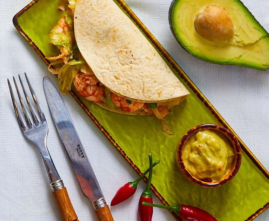 Tacos de camarones Low Fat